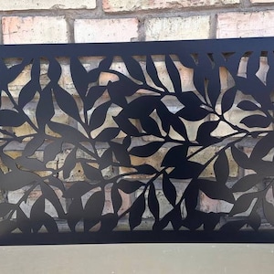 Custom Metal Flat HVAC Registers - Personalized Metal Framed Air Passage Grilles - Made-to-Order Metal Framed HVAC Diffusers