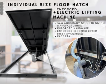 ANY SIZE & SHAPE Custom Floor Hatches with Electric Lifter | Electric Opener Service hatches | Custom-made Trapdoors