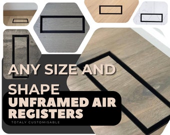 Unframed Metal Wall / Floor Grates, Bathroom / Living room/ Bedroom / Kitchen floor air grilles, custom registers