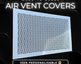Custom Flat Air Flow Panels - Tailored Metal Air Ventilation Screens - Handcrafted Flat Metal Air Registers