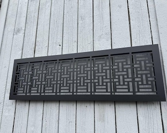 Custom Metal Ventilation Grilles – Rear Perforation Grid, Bespoke Air Vent Covers 1mm thick powder-coated Steel