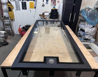 Custom Size Glass Floor Door – Bespoke Cellar Access Panel (Made-to-Order)