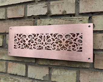 Custom Size and Deign Solid Copper Vent Covers | Ornate Metal Grilles, Screens, Grates