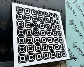 Fully Personalized Metal Framed Air Ventilation Grilles - Bespoke Metal Air Grilles with Rear Inset - Made-to-Measure Metal Air Vent Covers