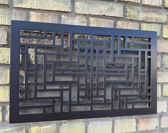 Custom Metal Floor Grate - Handcrafted Flat Screen, Any Size and Design
