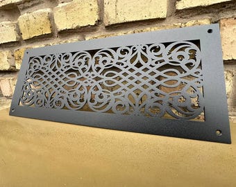 Tailored Metal Framed Air Diffusers with Rear Flange Mounting - Bespoke Home Details - Personalized Metal Framed Air Passage Grilles