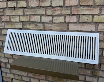 Custom Floor Grates with Detachable Faceplate, Any Size Vent Covers, Decorative Grilles, Any Color