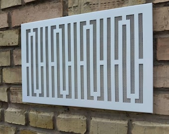 Tailored Metal Framed Air Diffusers - Unique Metal Framed HVAC Grilles with Rear Mounting - Custom Metal Framed Air Vent Grilles