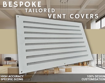 UNLIMITED CUSTOMISATION 18-gauge Steel Vent Covers with Stainless Steel Protective Screen - You Design it, We Build it!