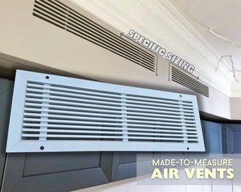 Flush Mounted Specific Sized Filtered Vent Covers with Magnetic Mounting + Detachable Central Part