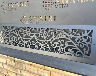 Unique Metal Framed Air Passage Panels - Personalized Metal Framed Air Ventilation - Artisan Metal Framed Air Flow Grilles