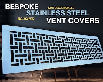 Individual Size & Design Bespoke Stainless steel Ventilation Grilles, Air Registers, Vent Covers, Registers, HVAC Air Grates