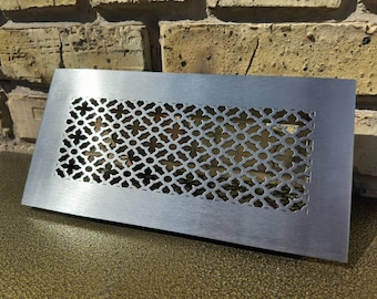 Individual Size & Design BRUSHED Stainless steel Ventilation Covers, Air Registers, Bespoke Vents, Registers, HVAC Air Grates