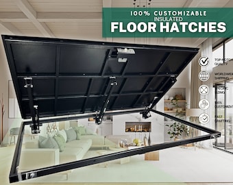 Customized Steel Floor Hatch - Unique Steel Floor Access Door  - Bespoke Design Tailored to Your Space