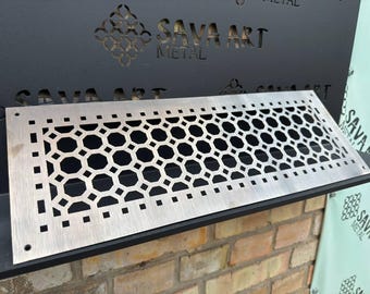 ANY SIZE and DESIGN Aged Brass Vent Covers \ Grilles \ Screens \ Grates | 100% Design and Size Customisation