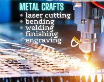 Custom metal crafts | Made-to-Order laser-cutting metal crafts | Lasercut: Steel, Stainless steel, Copper, Brass, Corten