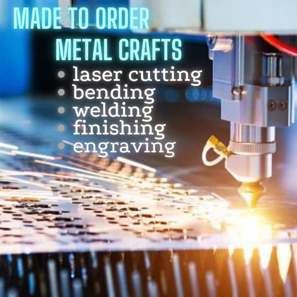 Custom metal crafts | Made-to-Order laser-cutting metal crafts | Lasercut: Steel, Stainless steel, Copper, Brass, Corten