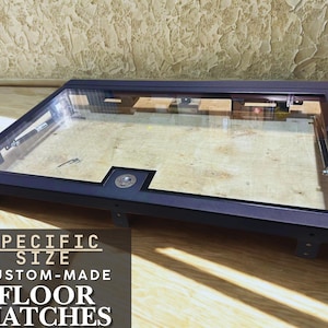 Custom Glass Floor Hatch - Precision-Made for Refined Interiors - Bespoke Glass Floor Access Door - Customized for Your Home