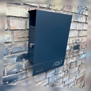 Custom Wall mount personalized mailbox | Modern custom metal PostBox | Unique individual Mail Box