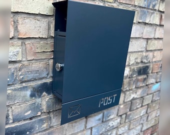 Custom Wall mount personalized mailbox | Modern custom metal PostBox | Unique individual Mail Box