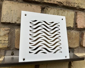 Fully Customizable Bespoke Metal Flat Ventilation Grilles - 1mm thick Tailored Steel Flat Air Vent Covers - Personalize Your Interior