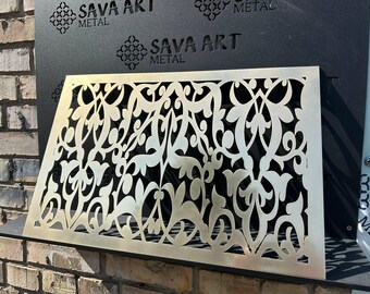 Fully customized SOLID Brushed BRASS Air Grilles, Custom Vent Covers, Air Registers, Air diffusers, Ventilation Grilles