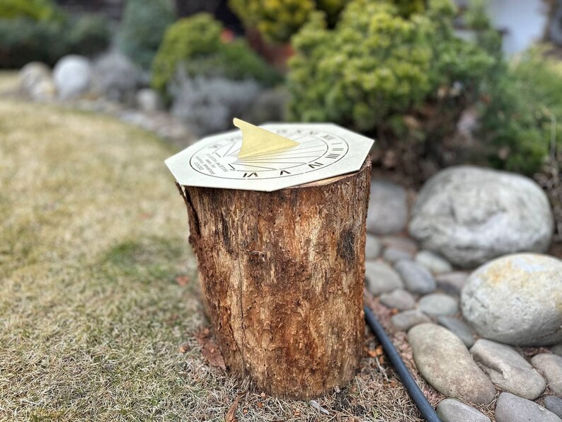 Custom Engraved Metal Sundial | Personalised Anniversary Gift | Steel ...