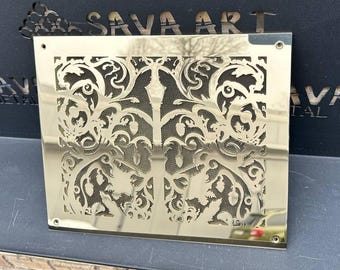Tailored Fully Customizable Brass Floor Grates - 3mm thick Walkable Brass Floor Grilles - Personalize Your Own Design