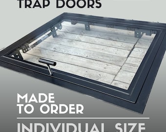 Made-to-Order Glass Floor Access Door -Bespoke Glass Floor Hatch - Unique Design for Refined Interiors - Tempered Glass