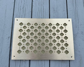 Custom Brass Air Grille, Decorative Vent Cover, Air Register