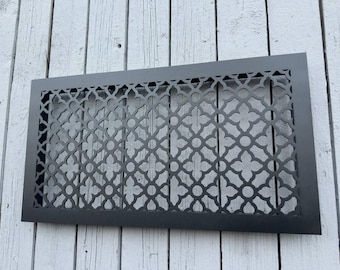 Bespoke Custom Size and Style Metal Air Vent Grille - Design Your Pattern, Steel Frame