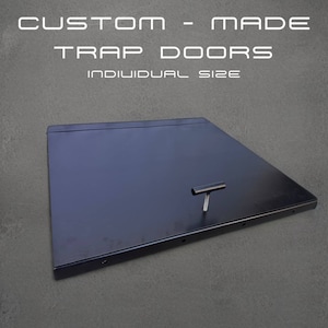 Custom Built Artisan Steel Floor Access Door - Unique Handmade Panel for Your Space - 1mm sizing accuracy
