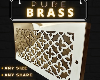 Fully customized PURE BRASS Air Grilles, Custom Vent Covers, Air Registersl, Air diffusers, Ventilation Grilles