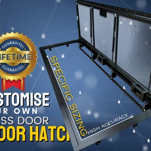 Custom Glass Floor Hatch - Precision-Made for Refined Interiors - Bespoke Glass Floor Access Door - Customized for Your Home