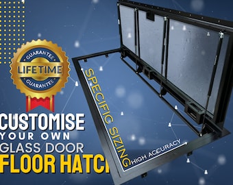 Custom Glass Floor Hatch - Precision-Made for Refined Interiors - Bespoke Glass Floor Access Door - Customized for Your Home