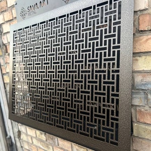 Unique Metal Flat Cabinet Air Vent Panels - Bespoke Metal Air Vent Screens - Made-to-Order Metal Air Flow Screens