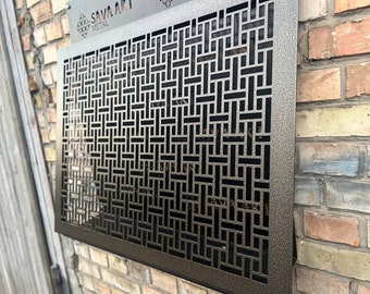 Unique Metal Flat Cabinet Air Vent Panels - Bespoke Metal Air Vent Screens - Made-to-Order Metal Air Flow Screens