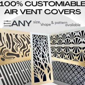 Custom-built Flat Ventilation Covers, Bespoke Air Registers, Vent Covers, HVAC Air Grates image 1