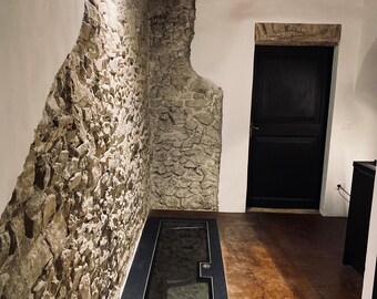 Made-to-order bespoke Glass Floor Door  - Unique Glass Cellar Access Panel Unit - Custom Glass Floor Hatch