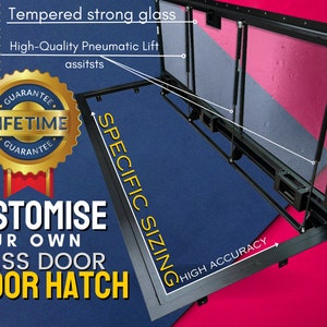 Custom Glass Floor Panel - Personalized and Stylish Addition - Handcrafted Glass Floor Hatch - Attention to Details