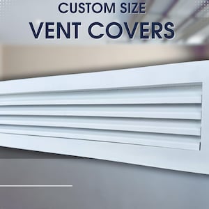 Fully Customizable Ventilation Grilles - Bespoke Metal Air Ventilation Grilles - Custom Size and Color