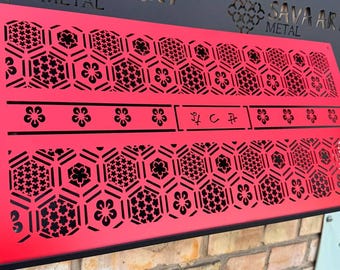 Bespoke Metal Air Passage Panels - Personalized Metal Framed Air Ventilation - Artisan Metal Framed Air Flow Grilles