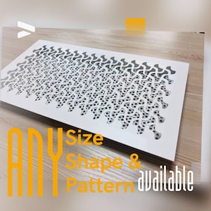 Einzigartige Lüftungsgitter mit Metallrahmen - Handgefertigte Metallluftdiffusoren mit hinterem Flansch - kundenspezifische HKL-Register mit Metallrahmen