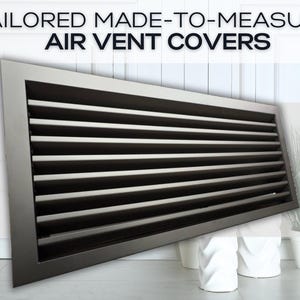Made-to_Measure Ventilation Covers - Bespoke Metal Air Ventilation Grilles - Custom Size and Color