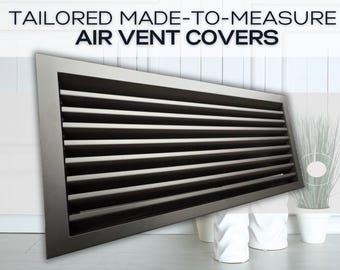 Made-to_Measure Ventilation Covers - Bespoke Metal Air Ventilation Grilles - Custom Size and Color