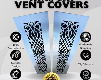 Tailored Flat 1mm thick Steel Air Vent Covers - Handcrafted Custom Flat Vent Grilles - Customise Your Style
