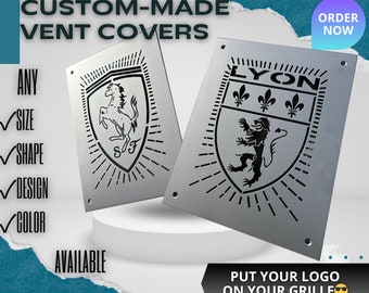 Tailored Metal Framed Air Diffusers - Rear Mounting Custom Air Vent Covers - Made-to-Order Metal Framed HVAC Diffusers