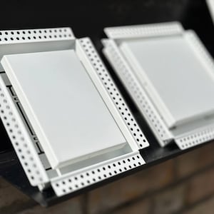Frameless Drywall return grilles, Bathroom / Ceiling / Walls Air grilles, custom wall vent covers