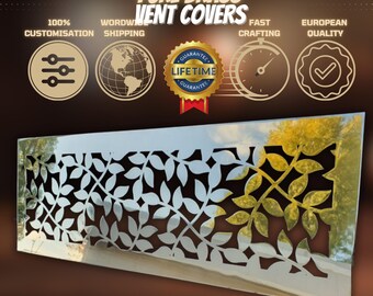 Fully customized PURE BRASS Air Grilles, Custom Vent Covers, Air Registersl, Air diffusers, Ventilation Grilles