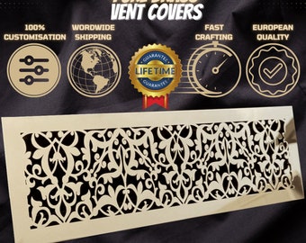 PURE BRASS! 100% Custom-Made Air Grilles, Air Return Vent Covers, Custom air registers, Floor grates, Drain Covers